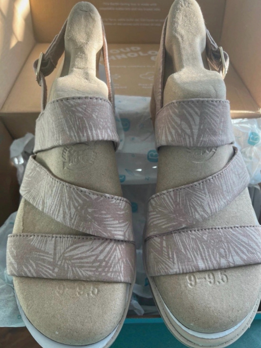 Bzees Light Pink Strappy Comfort Sandals